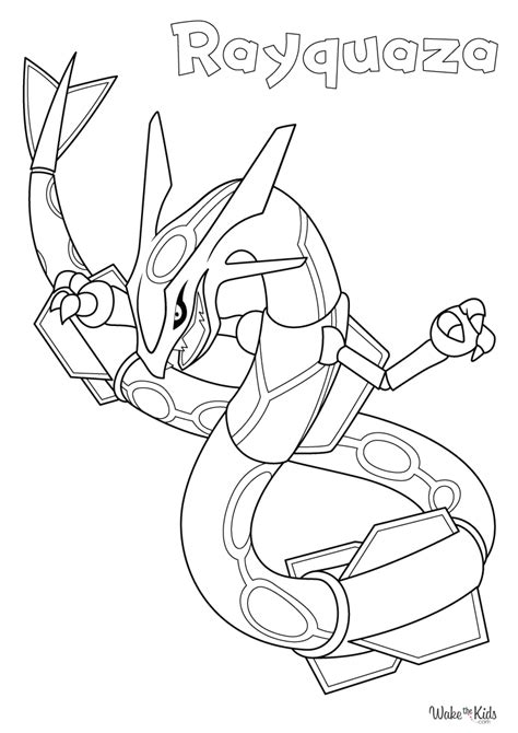 rayquaza coloring page.